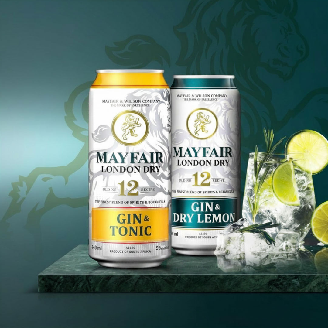Mayfair London Dry Gin & Tonic and Gin & Dry Lemon