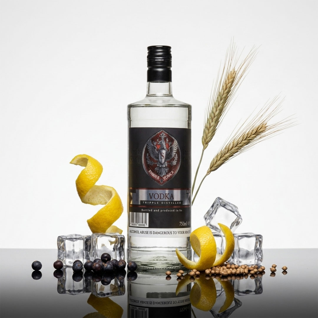 Triple distilled premium vodka